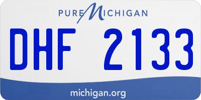 MI license plate DHF2133