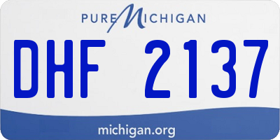MI license plate DHF2137