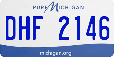 MI license plate DHF2146
