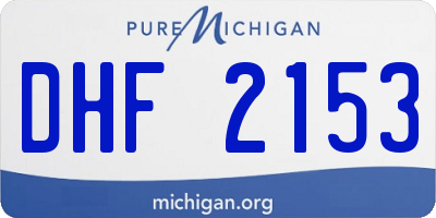 MI license plate DHF2153