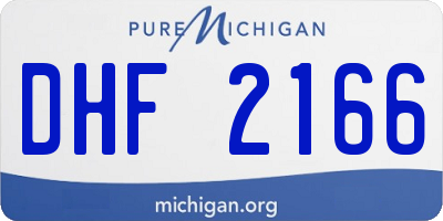 MI license plate DHF2166