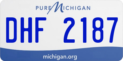 MI license plate DHF2187