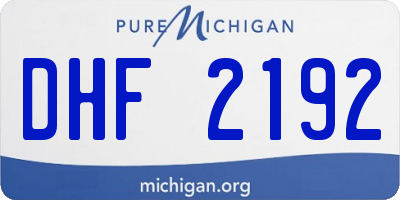 MI license plate DHF2192