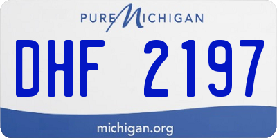 MI license plate DHF2197