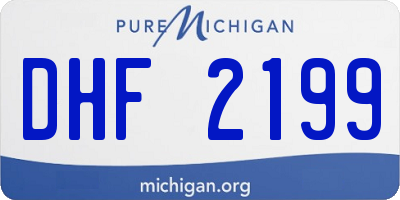 MI license plate DHF2199
