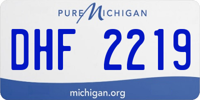 MI license plate DHF2219