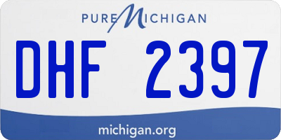MI license plate DHF2397