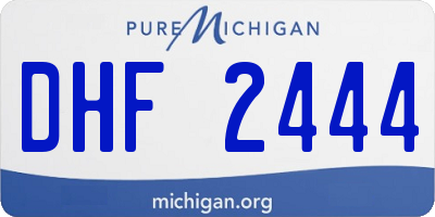 MI license plate DHF2444