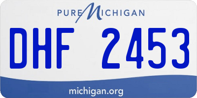 MI license plate DHF2453