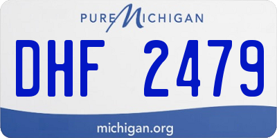 MI license plate DHF2479