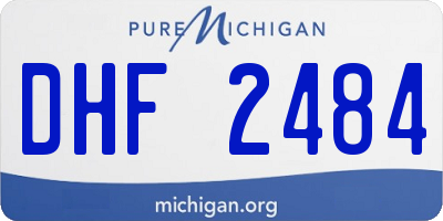 MI license plate DHF2484