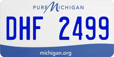 MI license plate DHF2499
