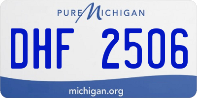 MI license plate DHF2506