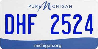 MI license plate DHF2524