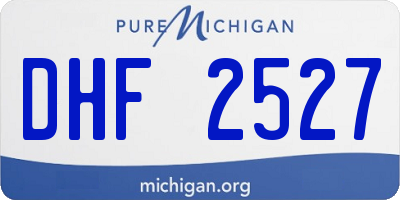 MI license plate DHF2527