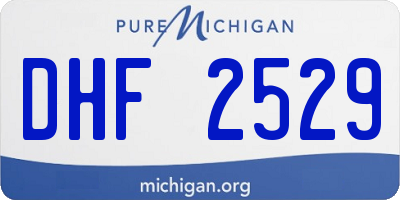 MI license plate DHF2529