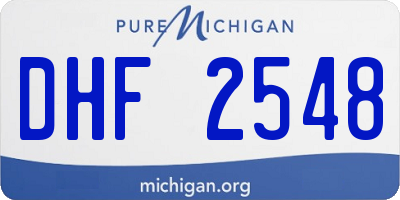 MI license plate DHF2548