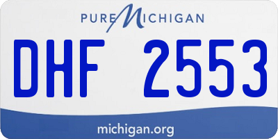 MI license plate DHF2553
