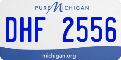 MI license plate DHF2556