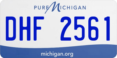 MI license plate DHF2561