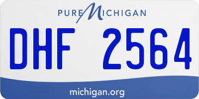 MI license plate DHF2564