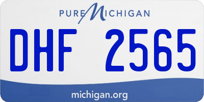 MI license plate DHF2565