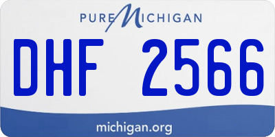 MI license plate DHF2566