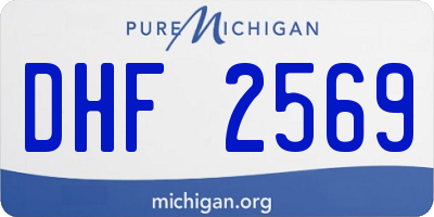 MI license plate DHF2569