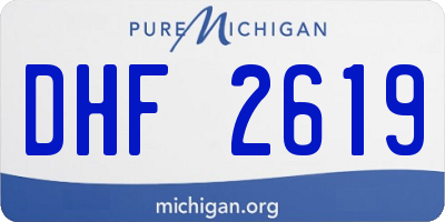 MI license plate DHF2619