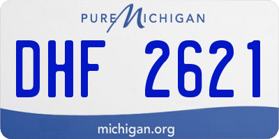 MI license plate DHF2621