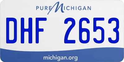 MI license plate DHF2653