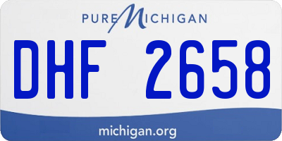 MI license plate DHF2658