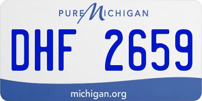 MI license plate DHF2659