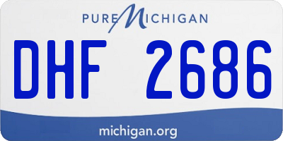 MI license plate DHF2686