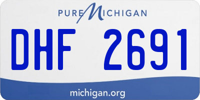 MI license plate DHF2691