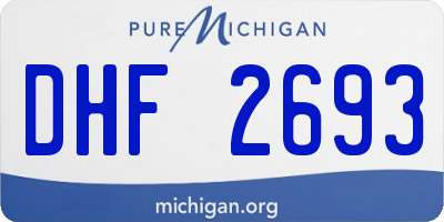 MI license plate DHF2693