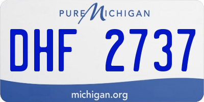 MI license plate DHF2737