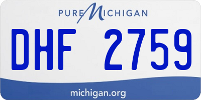 MI license plate DHF2759