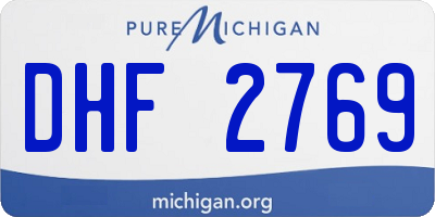 MI license plate DHF2769