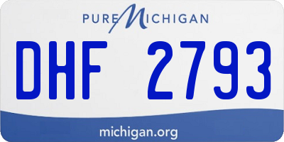 MI license plate DHF2793