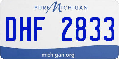 MI license plate DHF2833