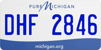 MI license plate DHF2846