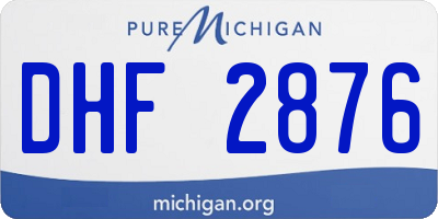 MI license plate DHF2876