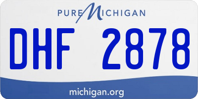 MI license plate DHF2878