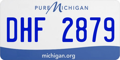 MI license plate DHF2879