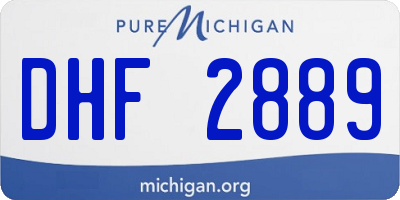 MI license plate DHF2889