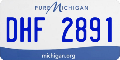 MI license plate DHF2891