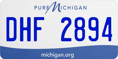 MI license plate DHF2894