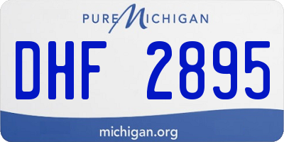 MI license plate DHF2895