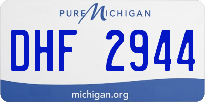 MI license plate DHF2944
